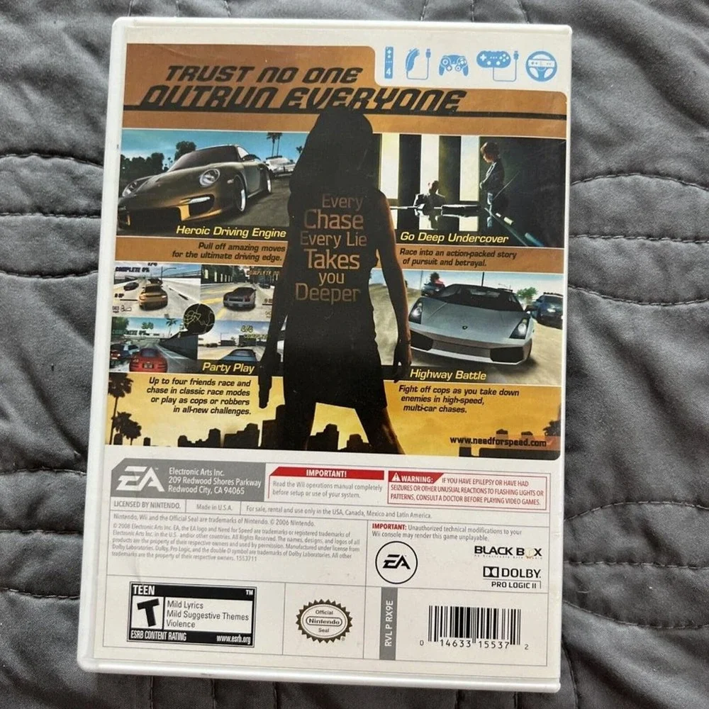 Need‎ for Speed: Undercover (Nintendo Wii, 2008)